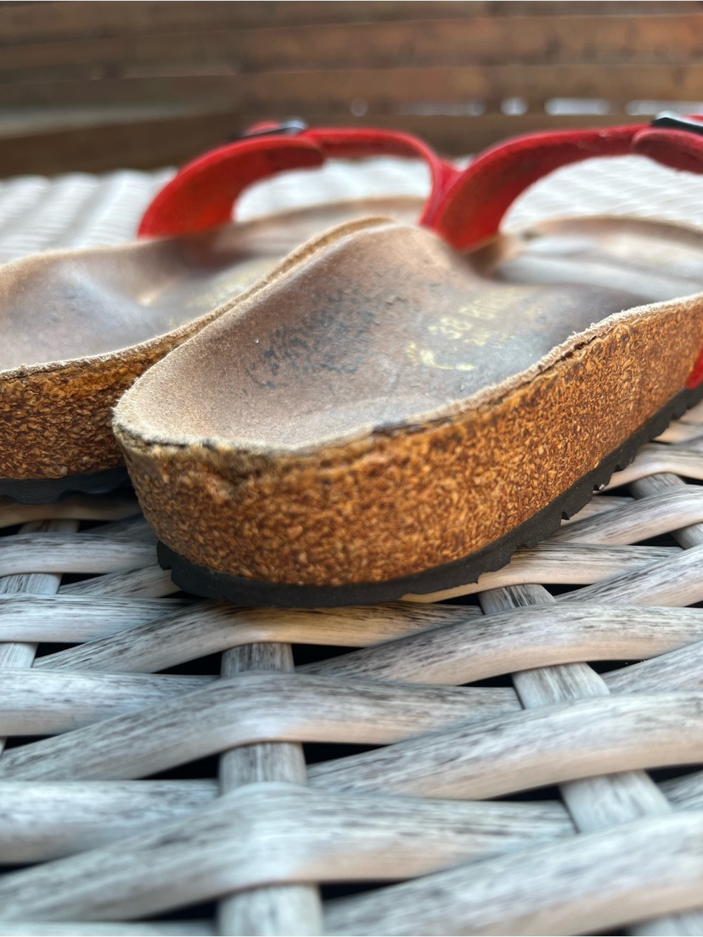 Birkenstock Madrid Red Sandals - Picture 8 of 9